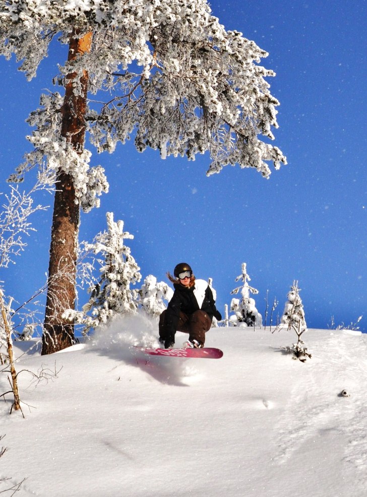 2 meter powpow. Foto: Hilla Aspman. Åkare: Katarina Persson.