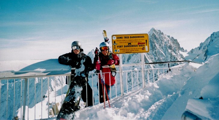 Klassisk Chamonixvy.. . Foto: Random Dude. Åkare: Adrian och Viktor.