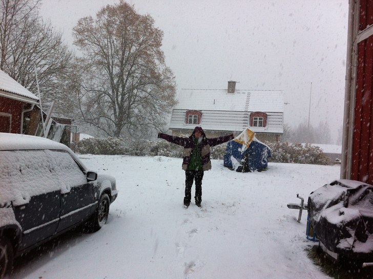 Snöar som faen!.