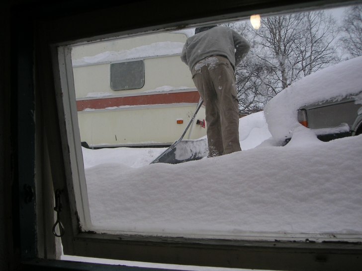 En representativ bild för den sällsynt snörika . Foto: Mikael Jönsson. Åkare: Johan Paulsson.