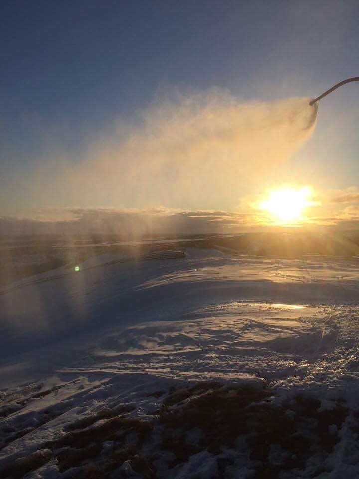 Kaldt vær! 
Vi starta opp igjen produksjonen i na.