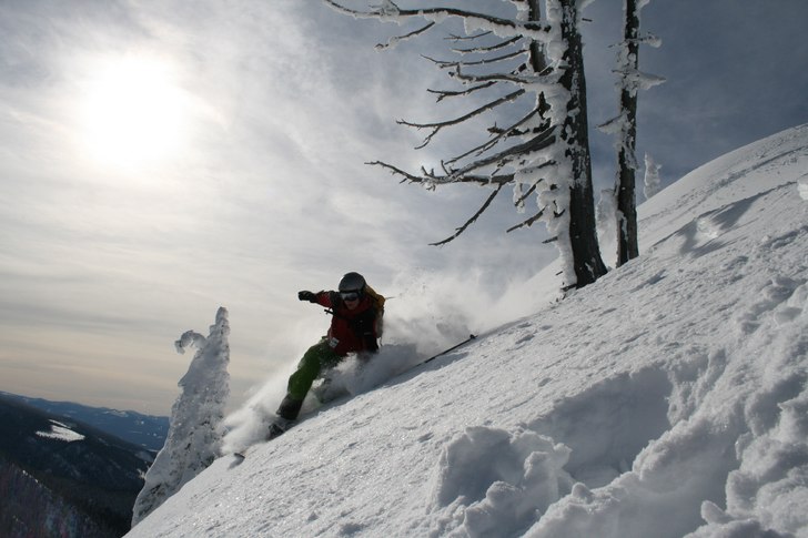 Fin åkning på eftermiddagen i "Lost Boys Pa. Foto: Björn Karlsson. Åkare: Carl Granlund.