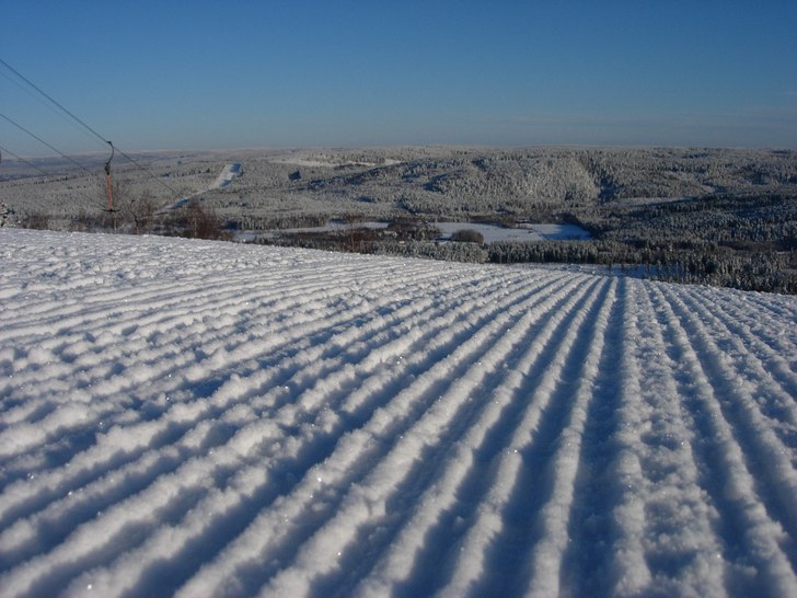 Toppen av Svärdsjöliften med en snarlik fjällk�. Foto: Kalle Hansols. Åkare: Kalle Hansols.