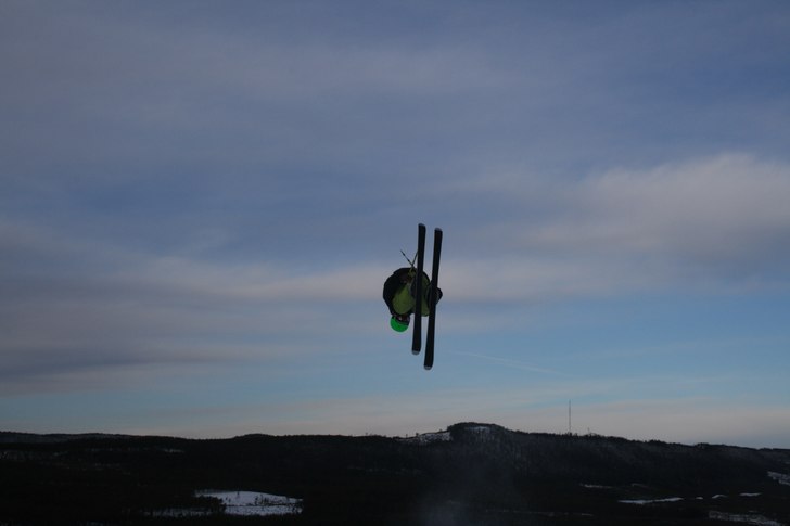 ramlade över kicken. Foto: lillpisten. Åkare: jag.