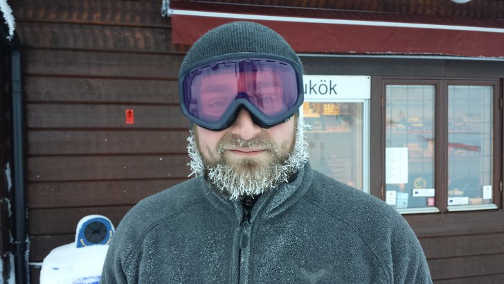 Det var verkligen iskallt denna dagen men det var .