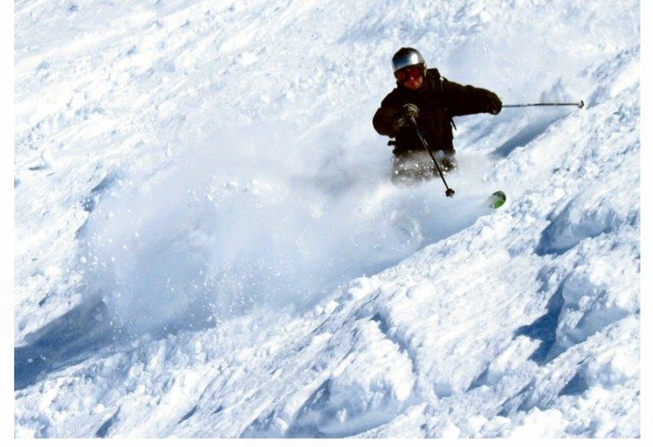 Samma sida där Verbier Ride 2004 avgjordes dagen . Foto: Pär Fransson. Åkare: Martin Wiesgickl.