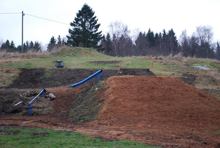 Nu är äntligen parken klar i våran lilla hemma . Foto: Jag Oskar Andersson.