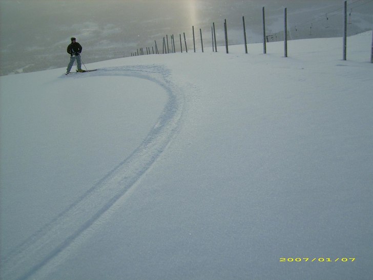 vi var sen ut men kom ändå först hit:). Foto: johanna. Åkare: sofia wånge.
