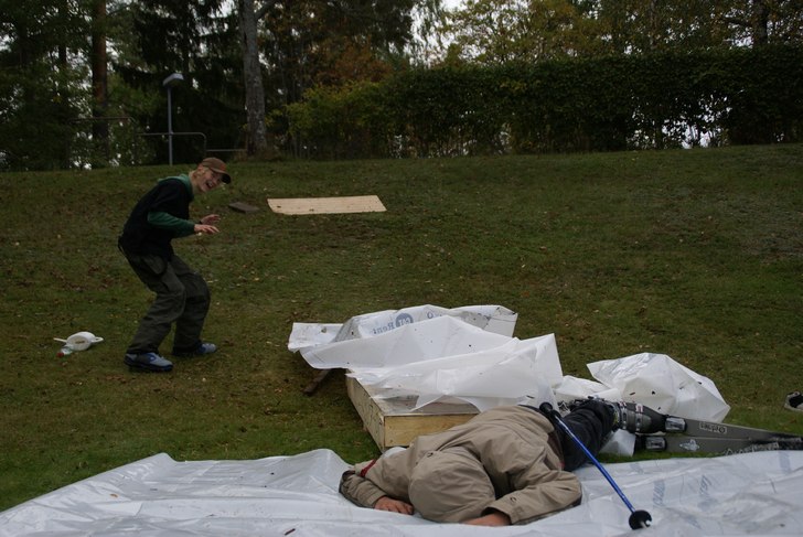 Lyckad face plant. Foto: Dennis björkvall. Åkare: Felix Wahlström.