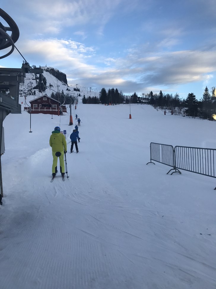 Behagelig temperatur og fint føre
.