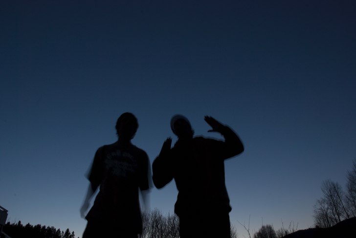Martin och Henke posar snyggt som vanligt.. Foto: Philip Bodell. Åkare: Henke och Martin.