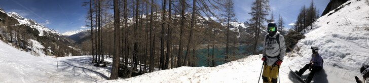 Panoramabild från Tignes.