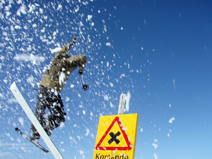 en flygande stoppsladd. Foto: Björn. Åkare: Jakob.