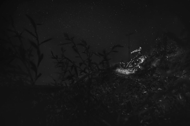 Första försöket att fotografera cykel - längta.