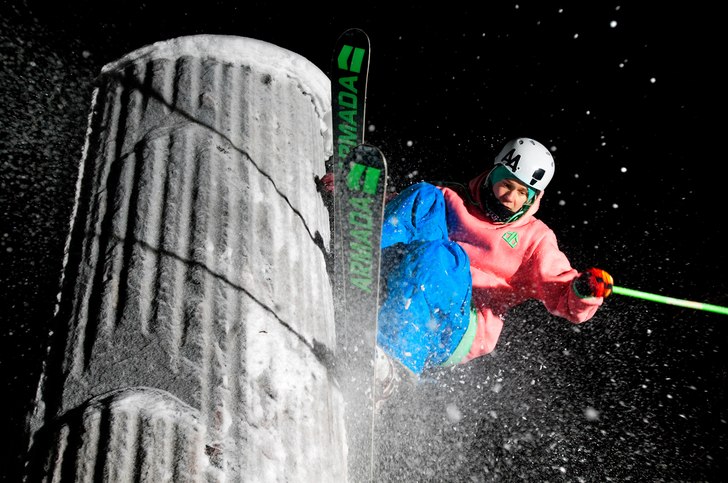 Kolonnsession. Foto: Anders Bergström. Åkare: Jesper Westman.