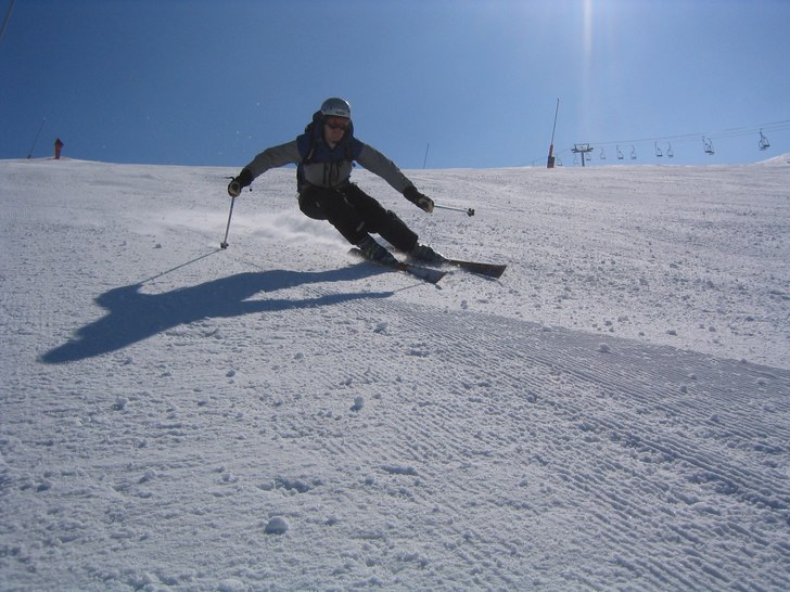 Härlig lång pist som får benen att bränna.. Foto: Sven Andersson. Åkare: Jonas Bergström.