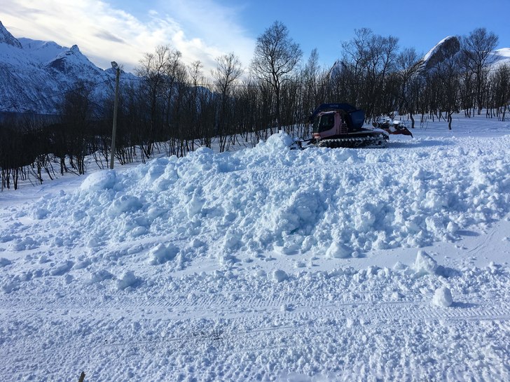 Dosing av snø
Det jobbes for fult for å få B-l�.