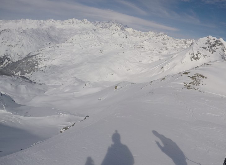 Insteget till Col Argentiere.