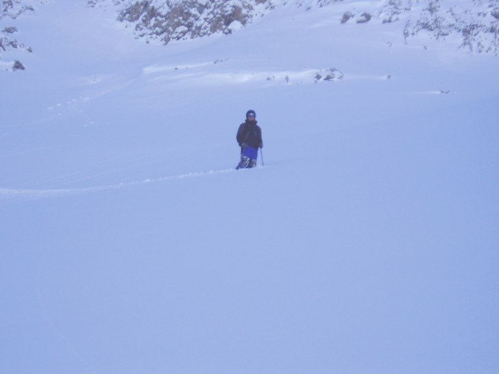 Offpist repan skiers left från Jochstock. Inför.. Foto: Erik Hedberg. Åkare: Johan Carlsson.