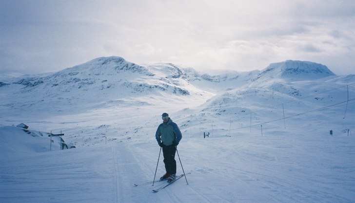 Gott om plats i backarna i Riksgränsen.... Foto: Fredrik Bergstedt.