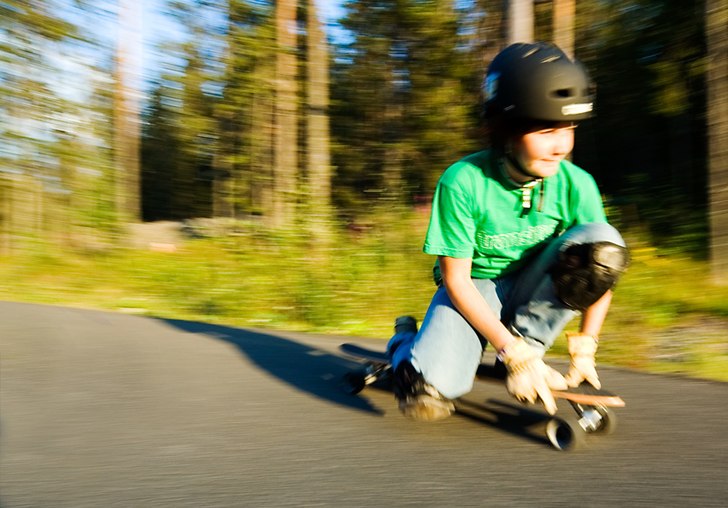 träning inför longboardtävlingen i ÖSK. Foto: Kristina Nordenmark. Åkare: Emma Nordenmark.