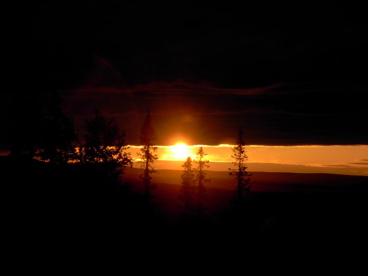 Fin solnedgång på dundret =). Foto: Jag.