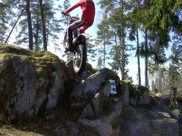 jag drar upp för klack. Foto: PAppa. Åkare: Jag.