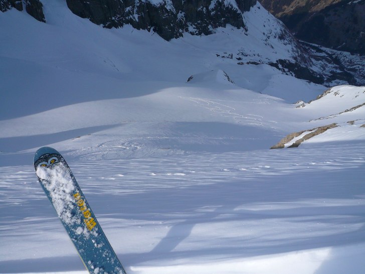 Jaha.. efter att ha svettats nådde vi detta åk o. Foto: Petter Wetterholm. Åkare: Min högra skida.