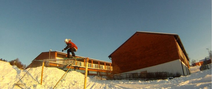 när solen går upp. Åkare: hippemannen.