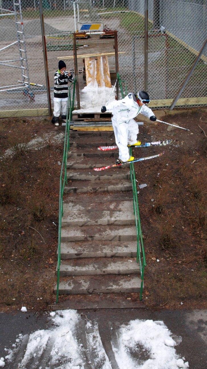 min första handrail.. Foto: Alexander Runhellen. Åkare: Oscar Wester.
