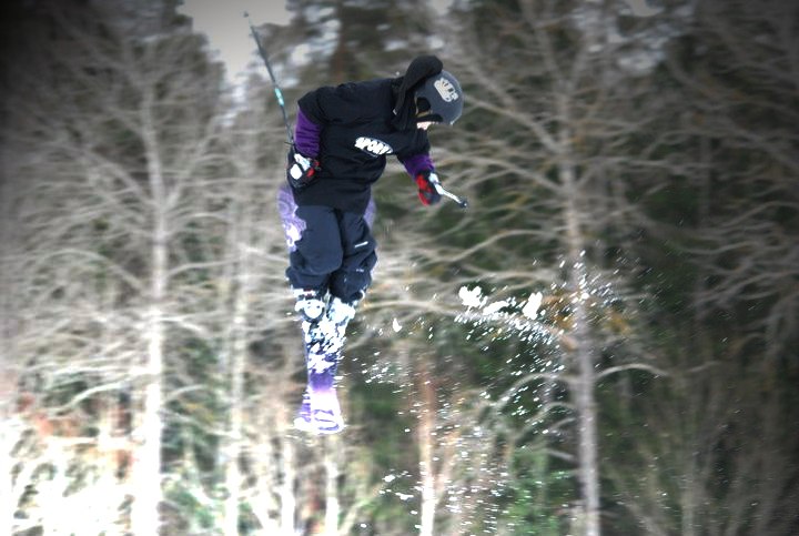360 i bruket big air uppvärmning. Åkare: Ludwig forsgren (jag.