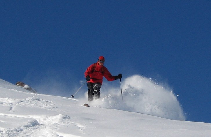 A sunny and a powder day after a snowy day - Perfe. Foto: Jean Pierre the guide. Åkare: Toni ski kmx.