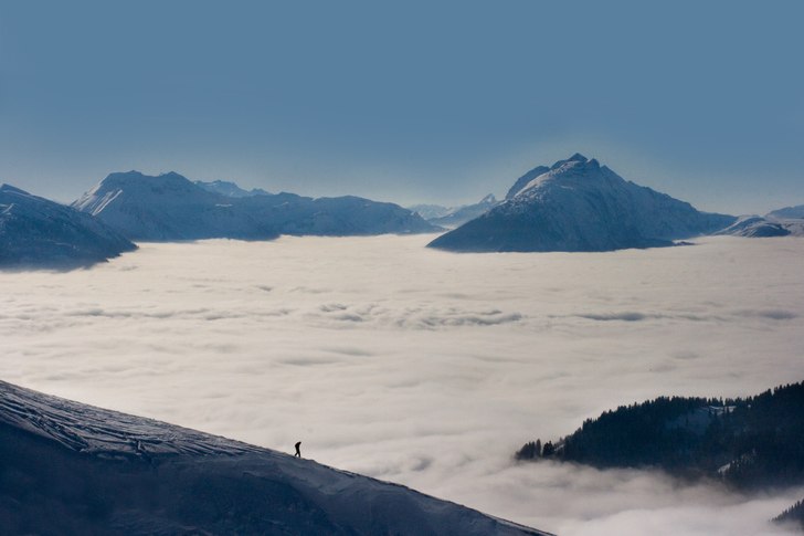 On the edge.... Foto: Lasse Byrdal.