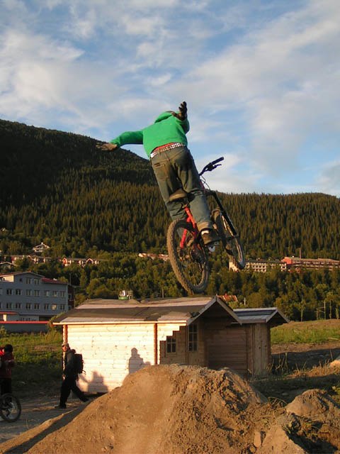 Såkallade dirten i åre.. Foto: Patrik Mathisson. Åkare: Jag.