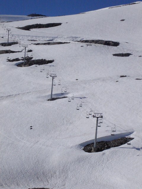 en del mindre snø nå, enn det var i åpningshelg. Foto: Torill Adde.