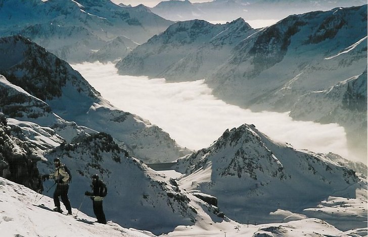 Härlig utsikt från toppen av stollenberg. Foto: Magnus Svensson. Åkare: Gressony Stafel.