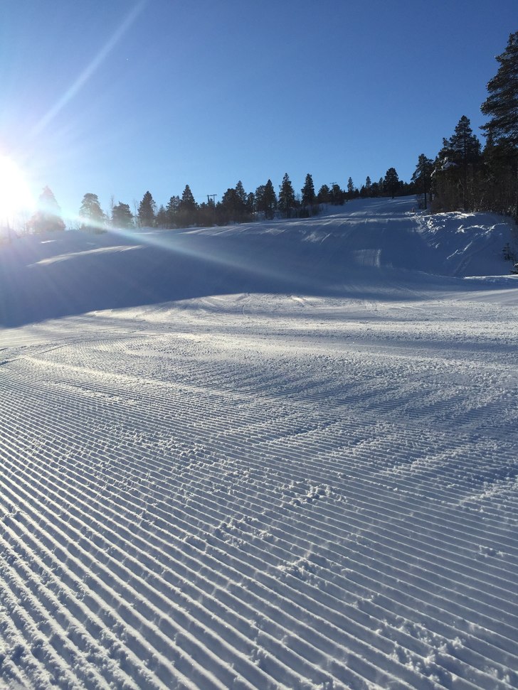 Knall sol og kaldt
-19 grader, vindstille og fanta.