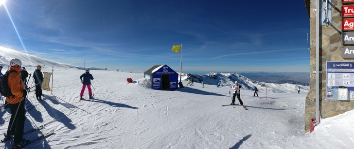 Pico Veleta - högsta toppen i Sierra Nevada 3,396.