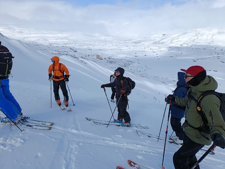 Planerar nedfärden.