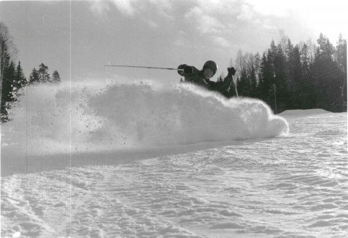 Gissa om jag blev snöig ;). Foto: Lukas Borgemo. Åkare: Beppe Erlandsson.
