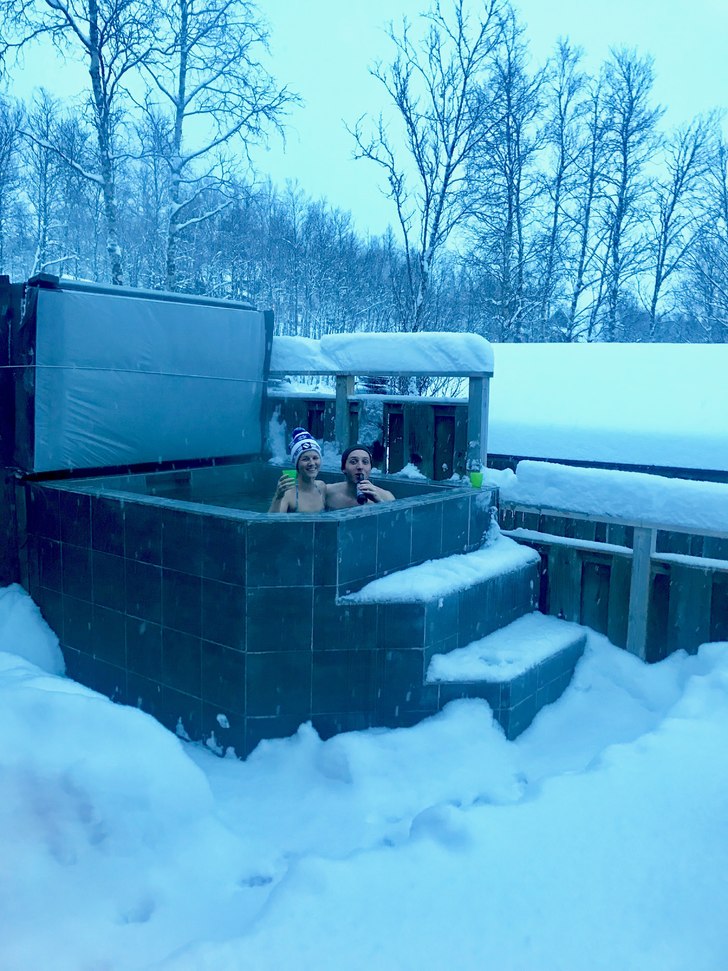 Fjällfrids hottub.