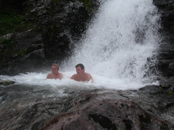 Varmt och skönt!. Foto: Affe. Åkare: Badpöjkar: Rydas och Jarlö!.