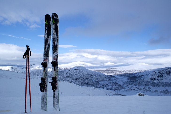 En liten topptur med nya Atomic Charter.