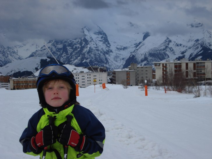 Fabian i Alpe d'Huez. Foto: Patrik Bredberg. Åkare: Fabian Bredberg.