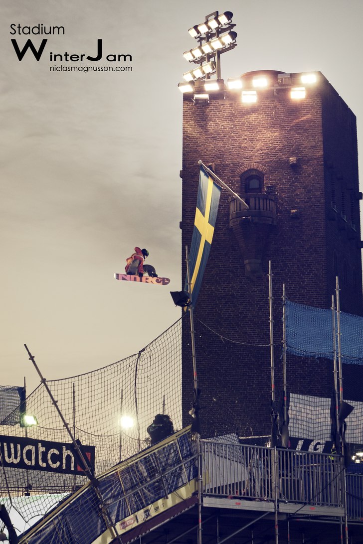 En av mina bilder från Winter Jam. Foto: Niclas Magnusson. Åkare: Torgeir Bergrem.