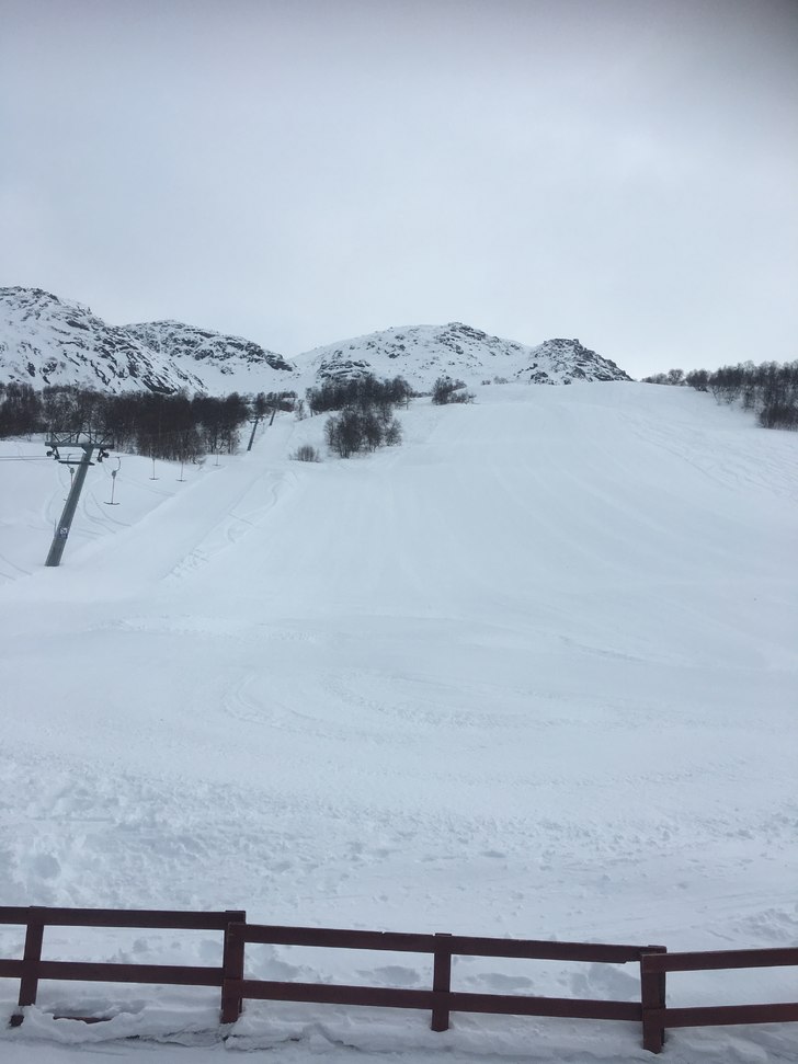Fredag 24/3
Overskyet, litt trekk fra vest og -2 g.