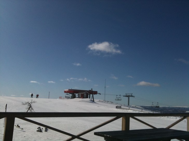 Underbar skiddag i vemdalen avslutades med en &amp. Foto: Elina Laggar.