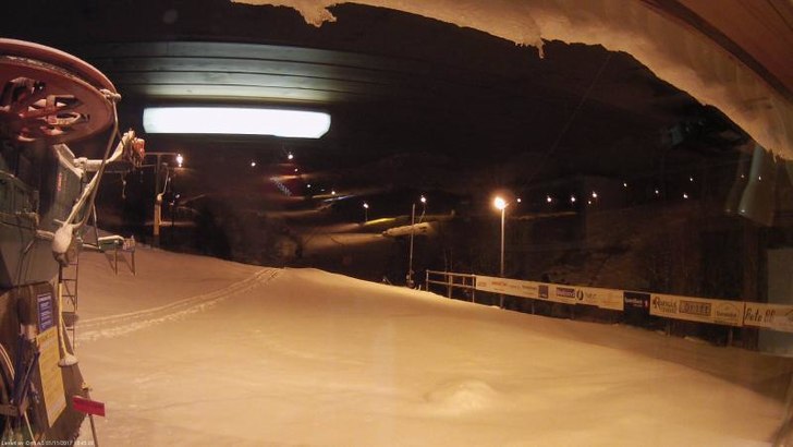 Endelig kom det litt snø!
Endelig litt snø, men .