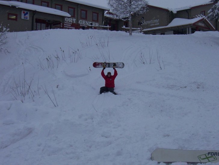 Nån dag i början på november. 20 cm snö, halv . Foto: PER. Åkare: Igg.