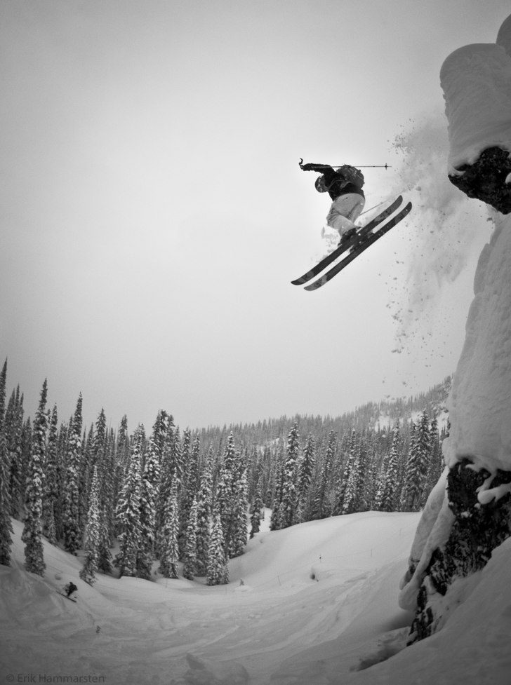 Jonte njuter av den Kanadensiska utsikten!. Foto: Erik Hammarsten. Åkare: Jonathan Claar.